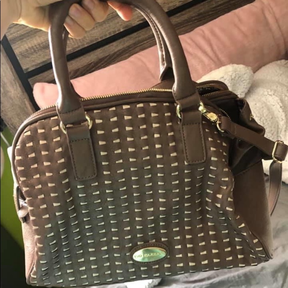 Big buddha brown purse with long strap